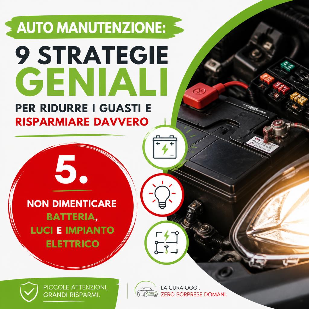 Non dimenticare batteria, luci e impianto elettrico