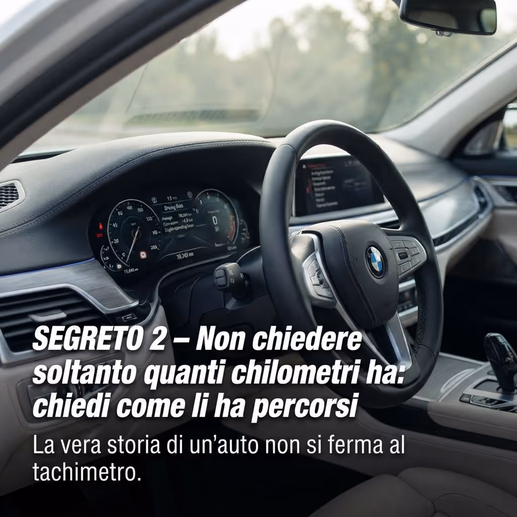 SEGRETO 2 – Non chiedere soltanto quanti chilometri ha chiedi come li ha percorsi_3