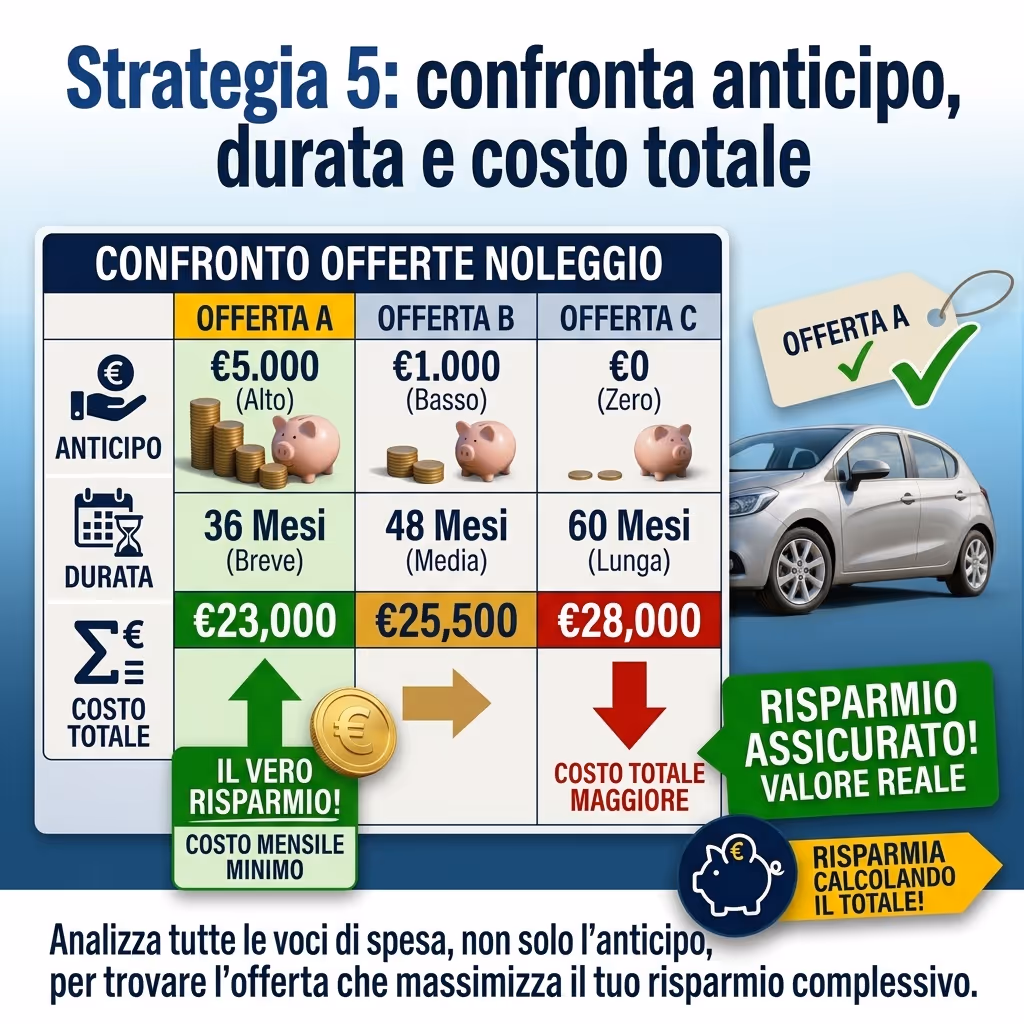Strategia 5 confronta anticipo, durata e costo totale_6_11zon