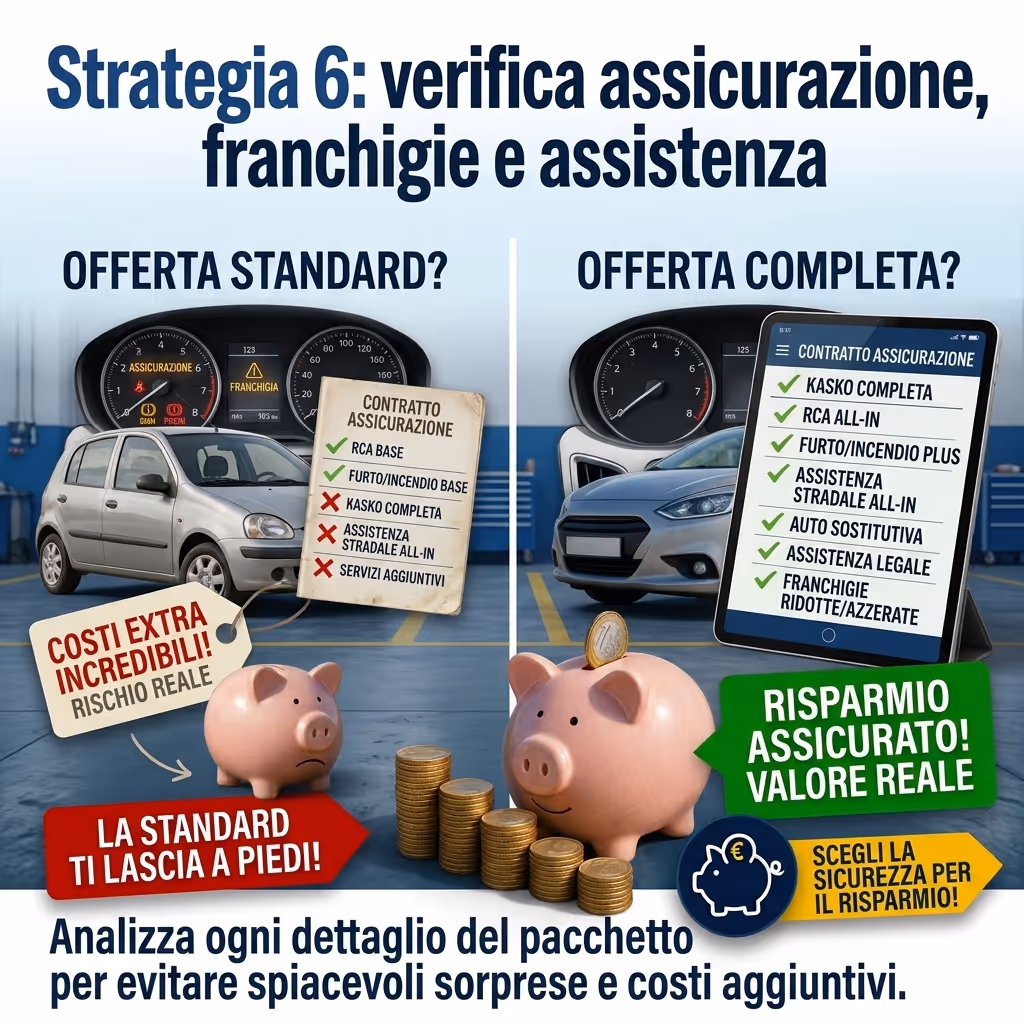 Strategia 6 verifica assicurazione, franchigie e assistenza_7_11zon