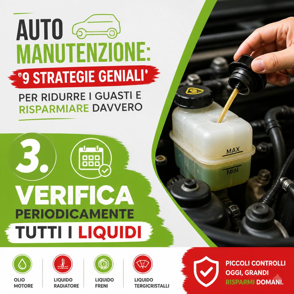 Verifica periodicamente tutti i liquidi